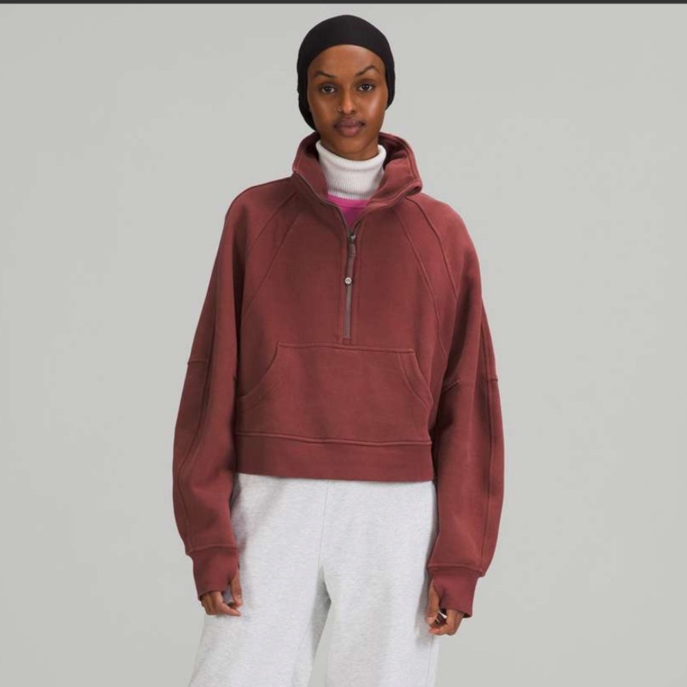 NWT lululemon Scuba Oversized Funnel Neck Half-Zip